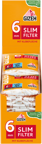 Gizeh - Slim Filter - 6mm mit Klebefläche
