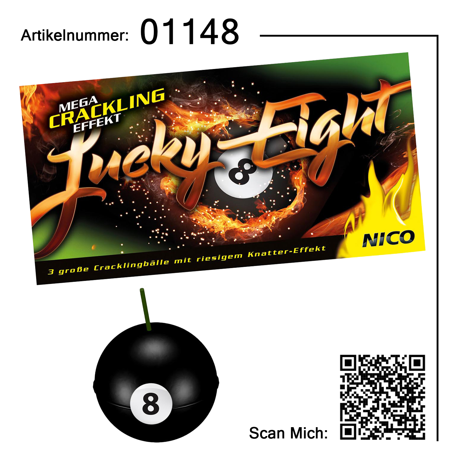 Lucky Eight, 3er-Pack