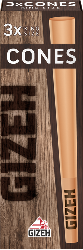 Gizeh - Cones 3x King Size - Braun