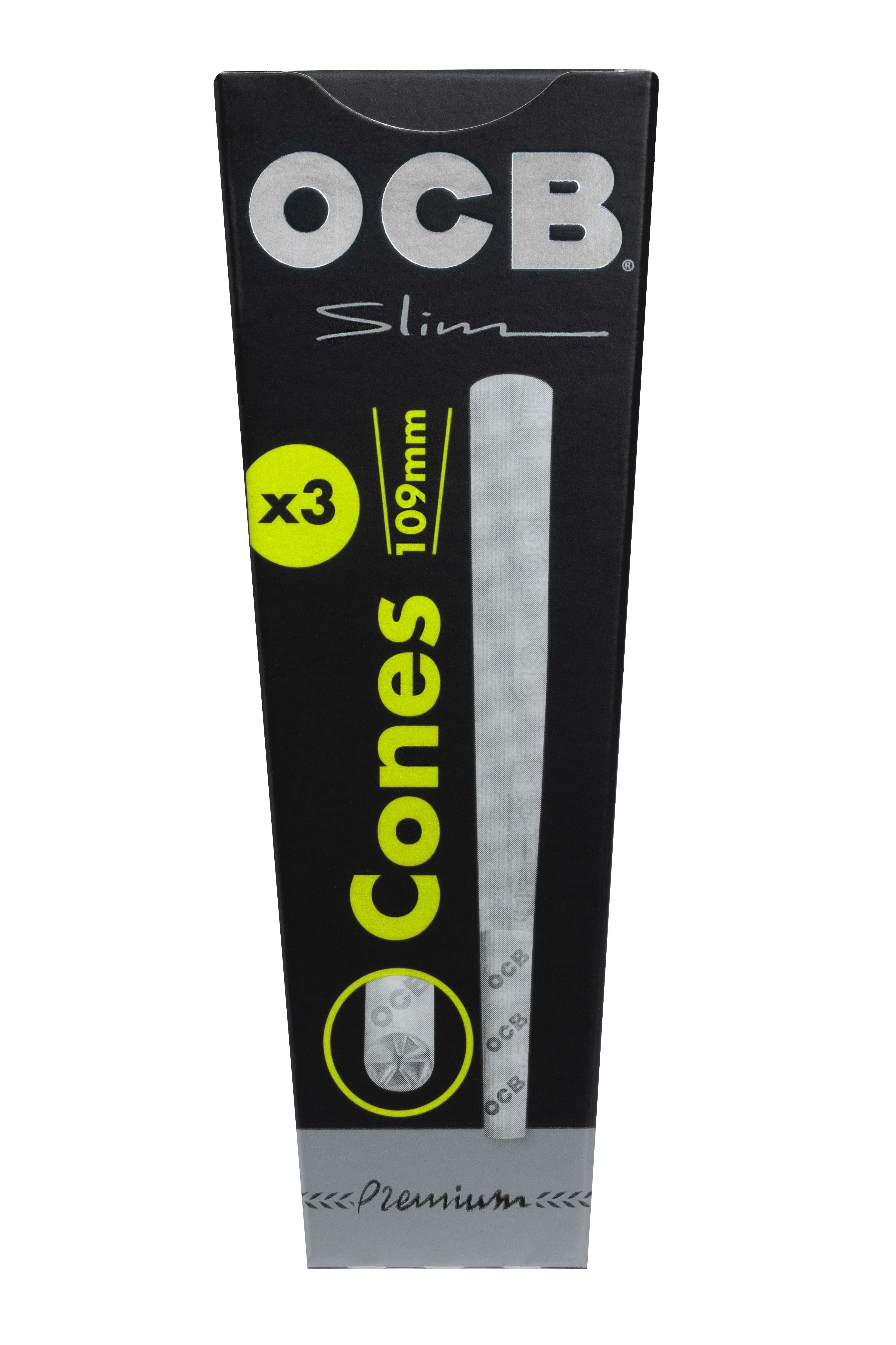 OCB - Cones - Schwarz Slim 20 à 3 Stück