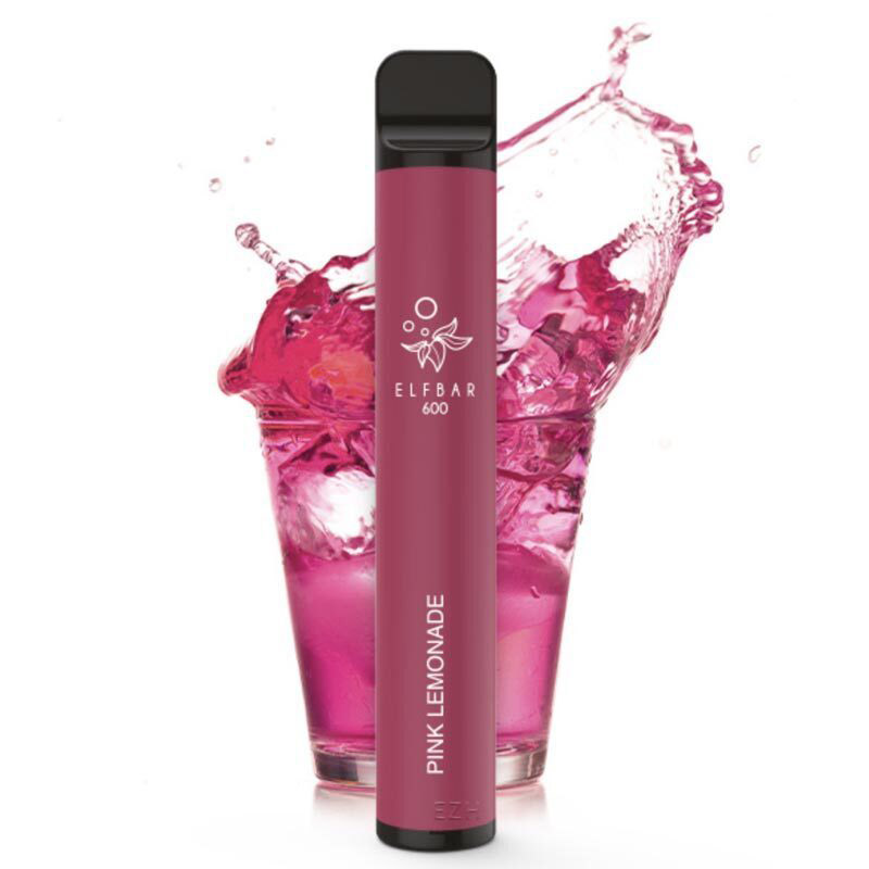 Elfbar E-Shisha - 600 Züge - Ohne Nikotin - Pink Lemonade