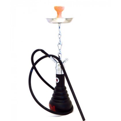 4 Star Shisha 630D Silber/Schwarz