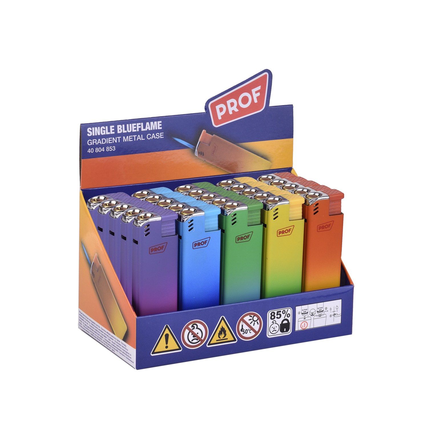 Prof - Feuerzeuge - Gradient Metal Case 25er