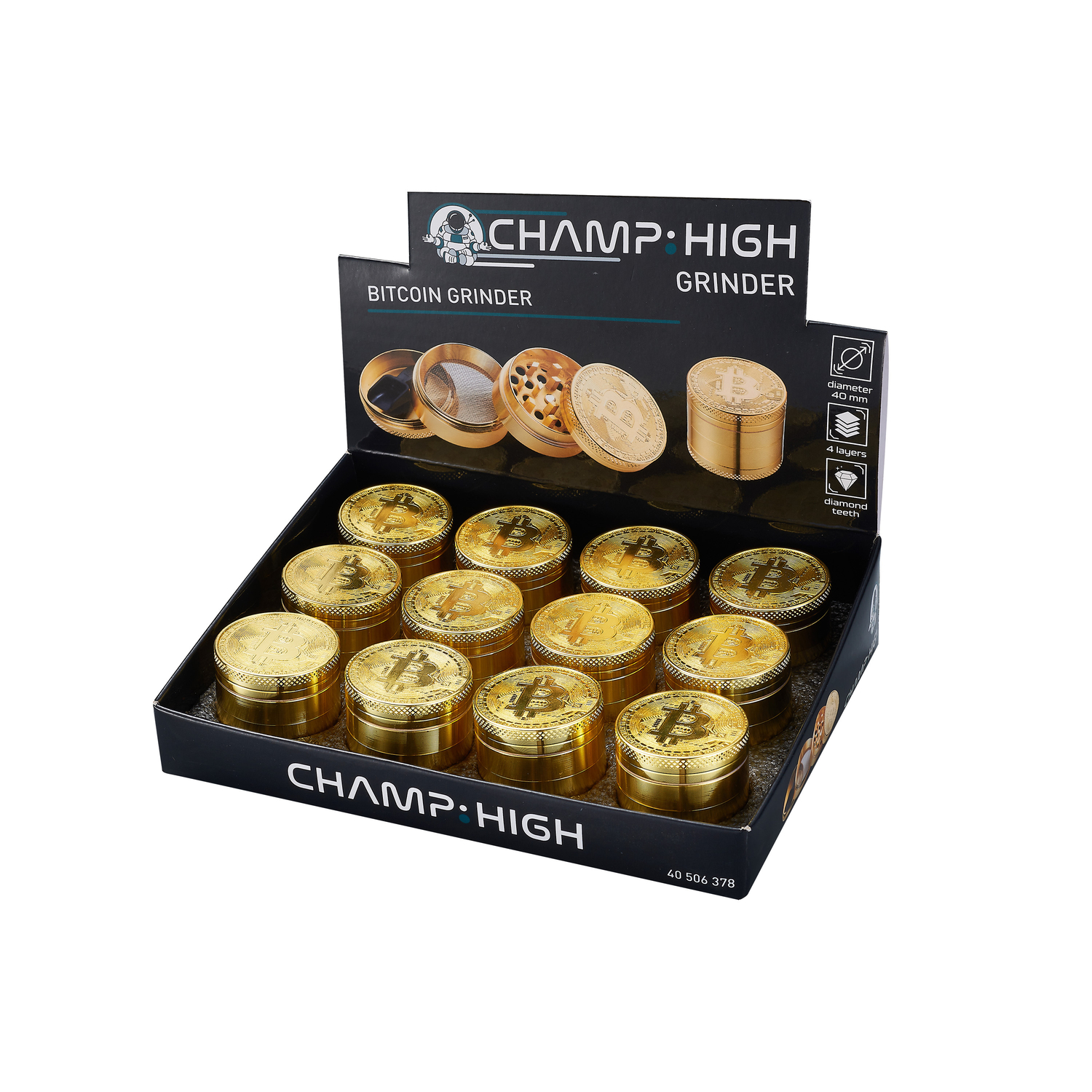 Champ - High Grinder - Bitcoin Grinder 40mm