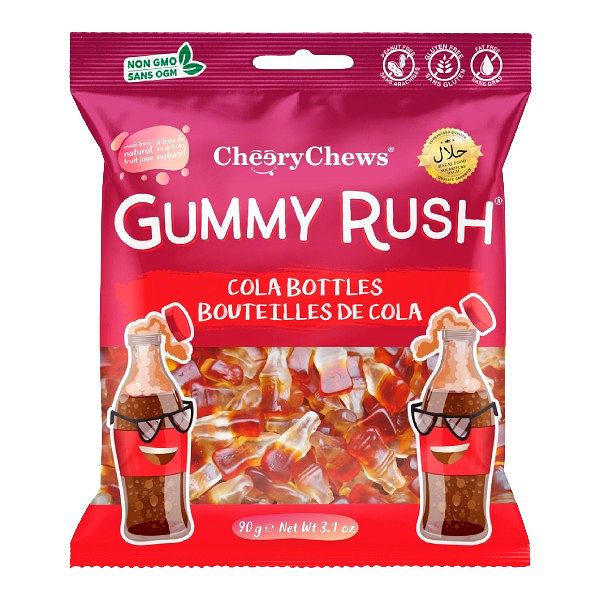 Gummy Rush 90g - Cola Bottles