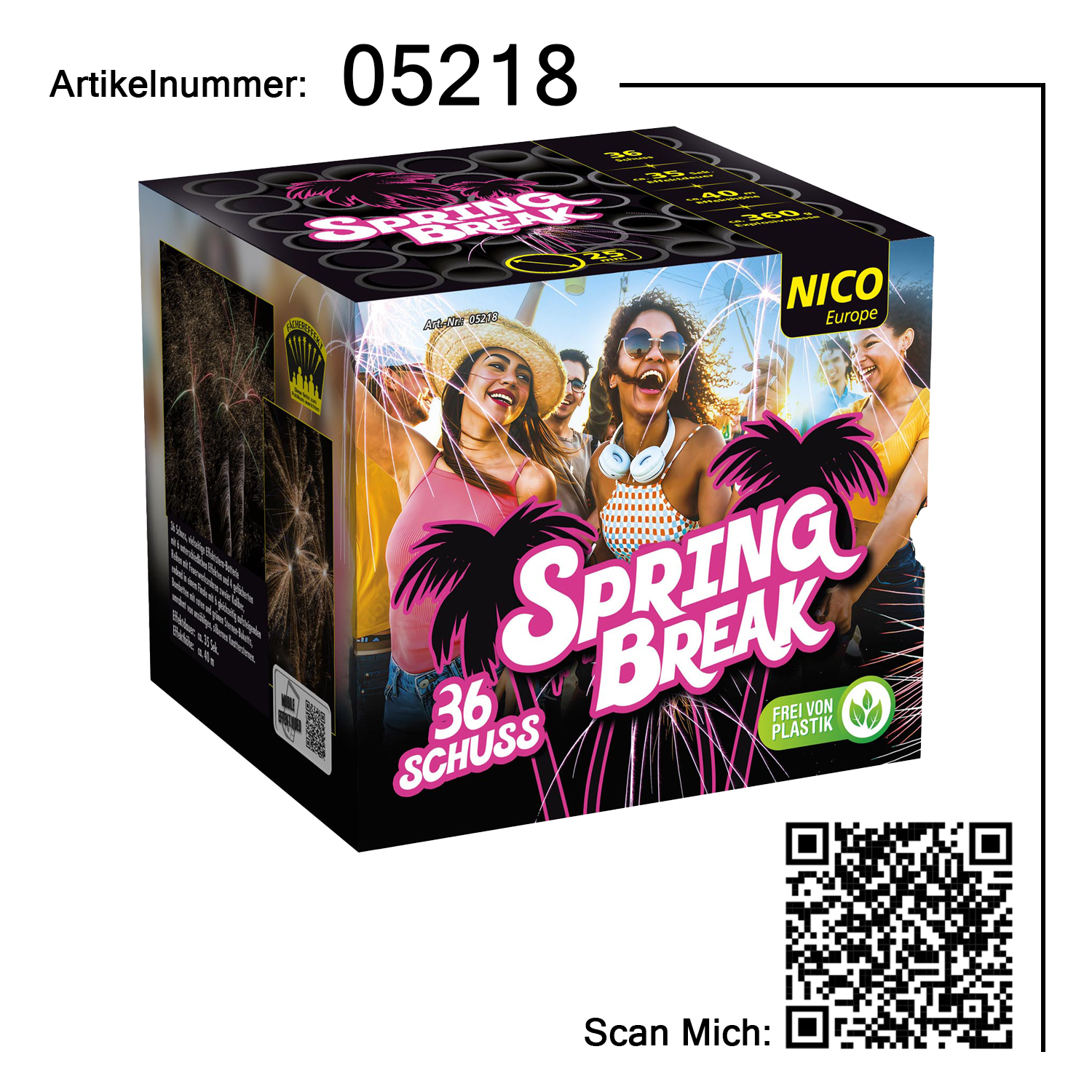 Spring Break, 36 Schuss