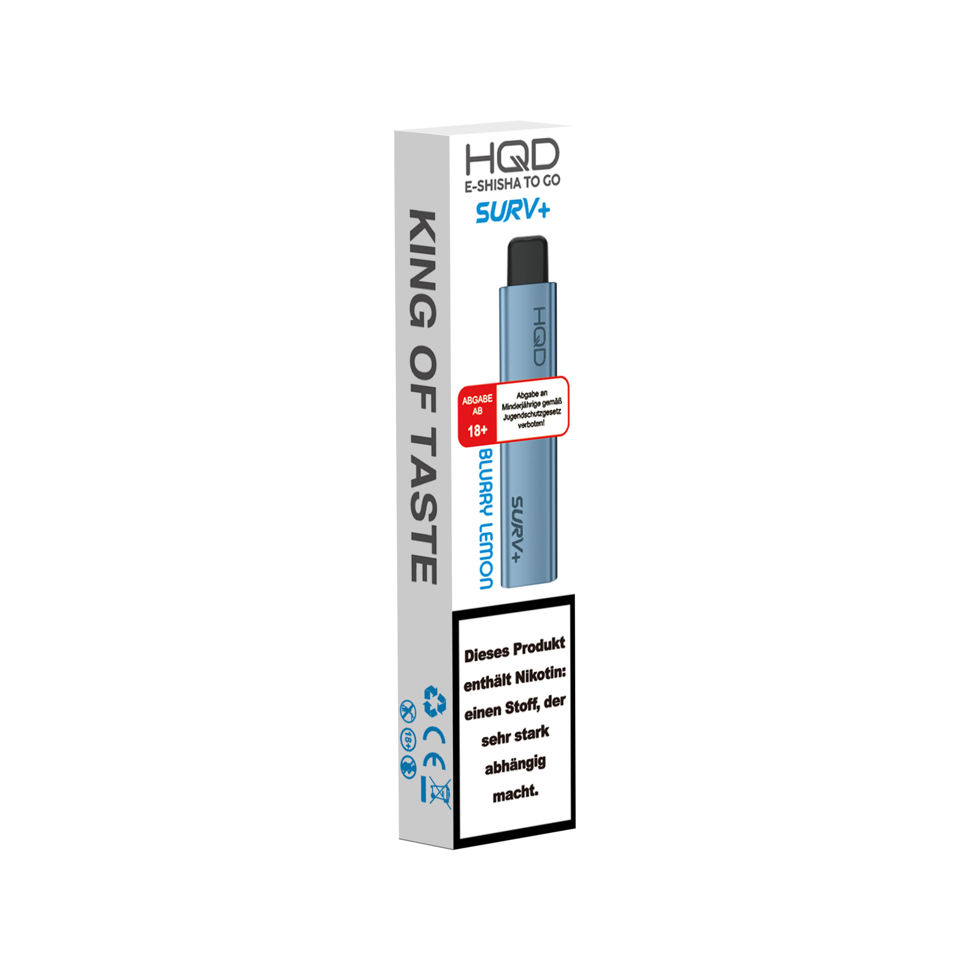 Hqd Surv+ - E-Shisha 600 Züge - Blurry Lemon
