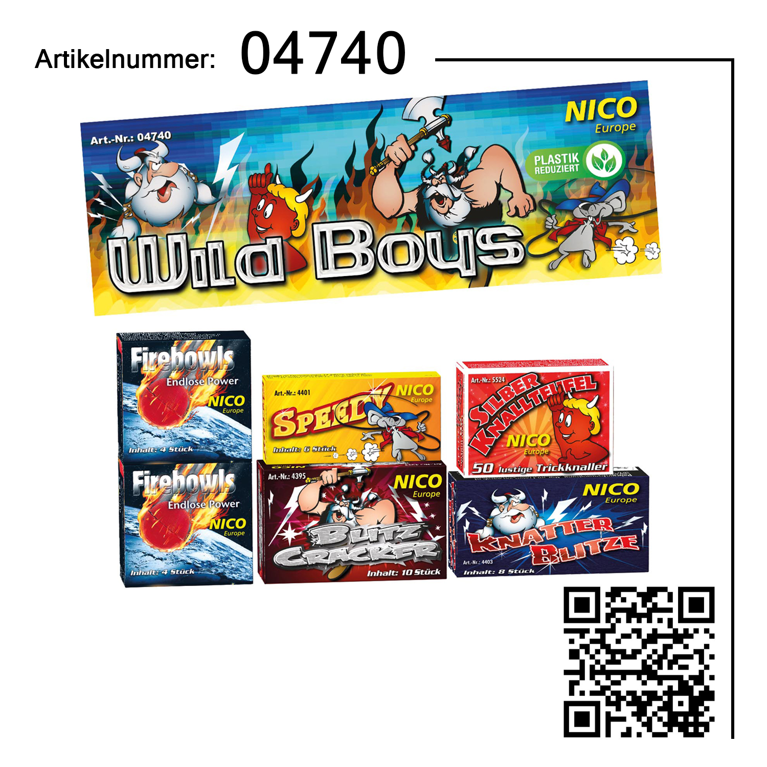 Wild Boys, 6 Schachteln sortiert