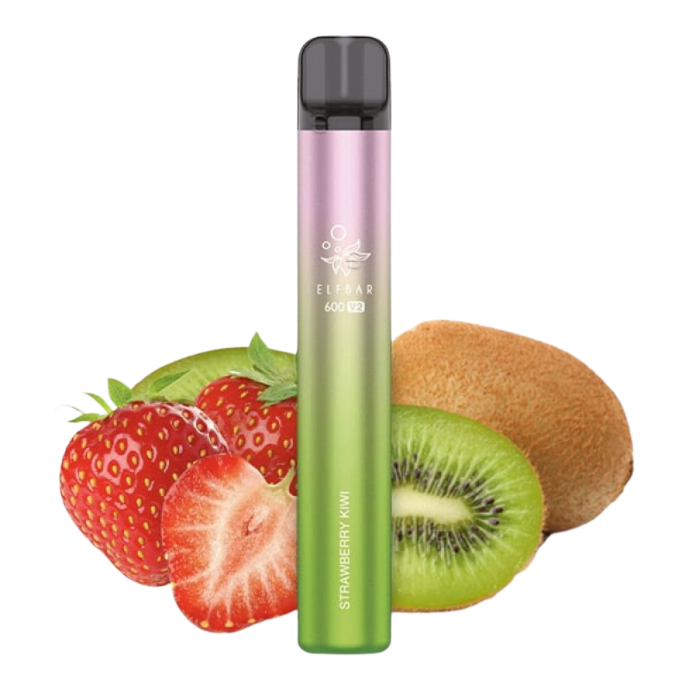 Elfbar E-Shisha - 600 Züge - V2 - Kindersicherung - Strawberry Kiwi
