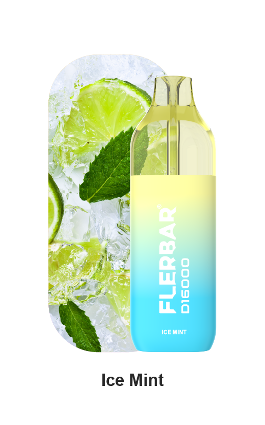 Flerbar - E-Shisha- Bundle - D16000 - Ice Mint