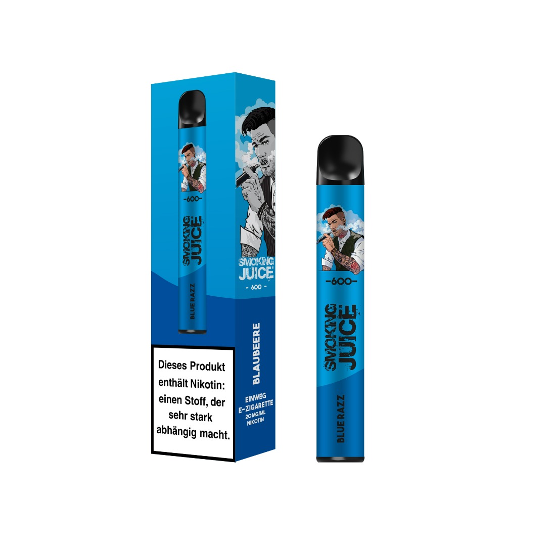 Smoking Juice - E-Shisha - 600 Züge - Blue Razz