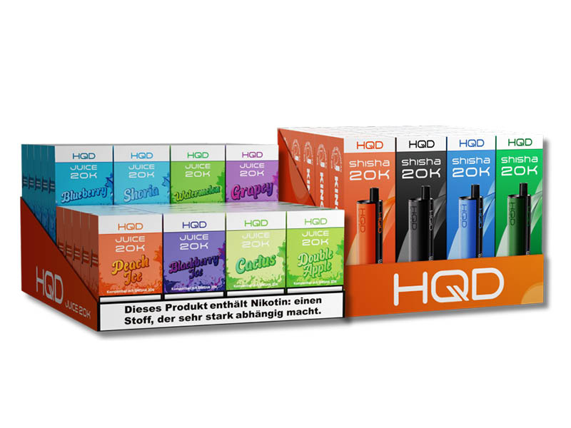 HQD - 20K - StarterKit - 40x 20K-Juice & 20x Basisgerät