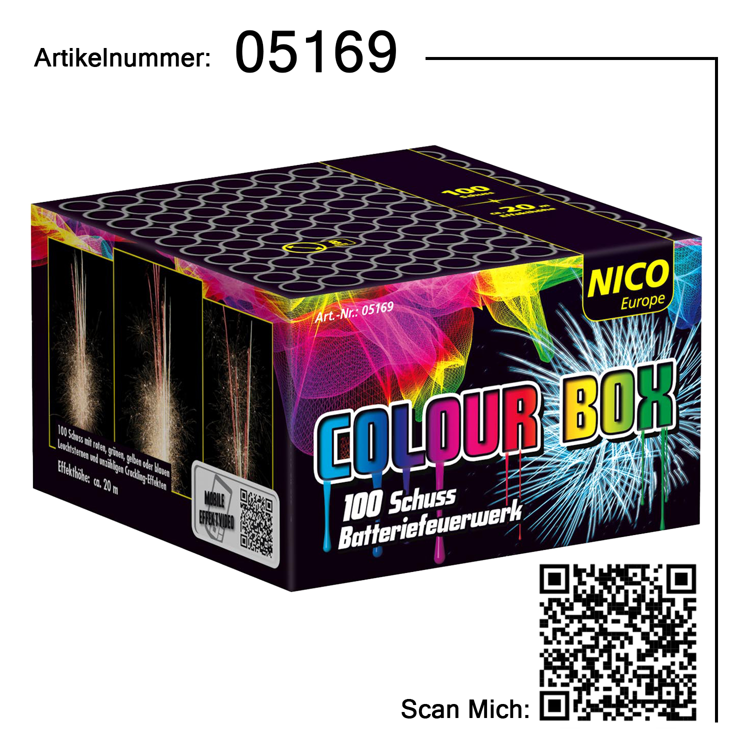 Colour Box, 100 Schuss