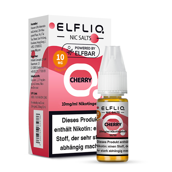 Elfbar Elfliq 10ml - Cherry 10mg