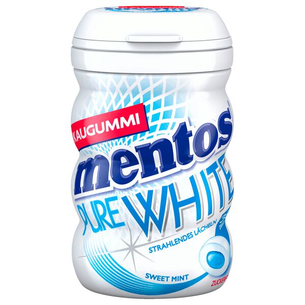 Mentos - Gum Pure White Sweet Mint - ohne Zucker
