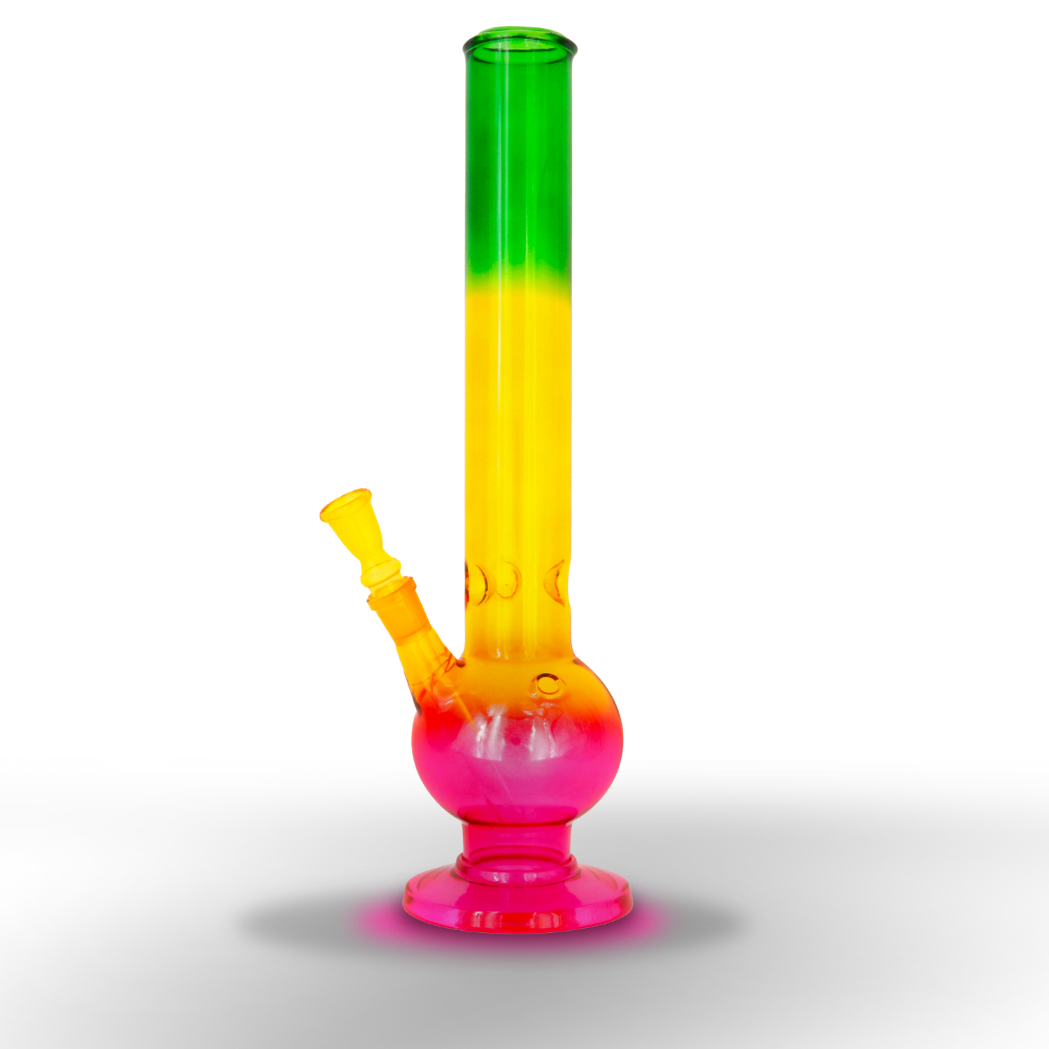 Rasta Glas Bong Sand mit Eis & Glas Fuß