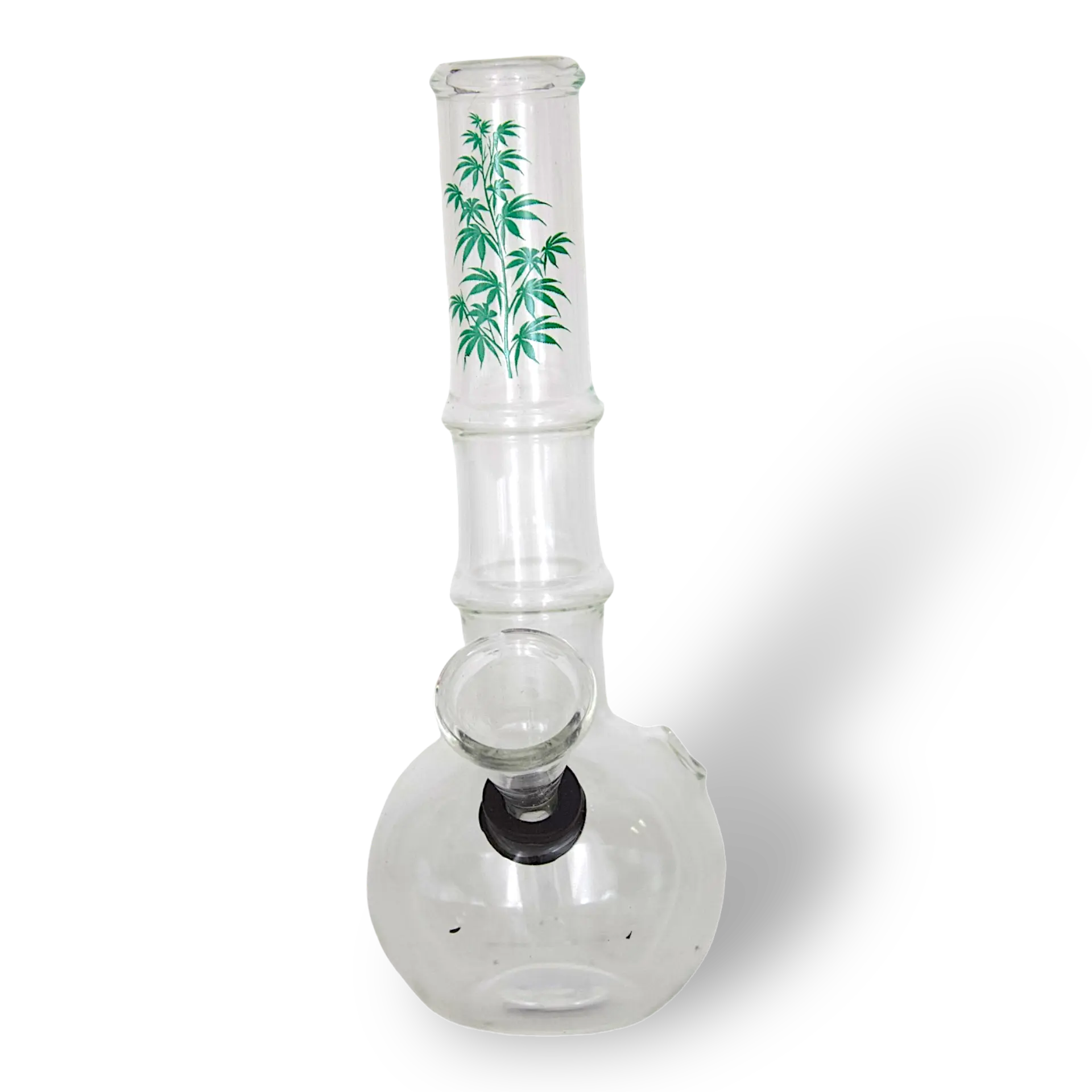 z Glas Pfeife mit Kugel & grï¿½ne Blï¿½tter