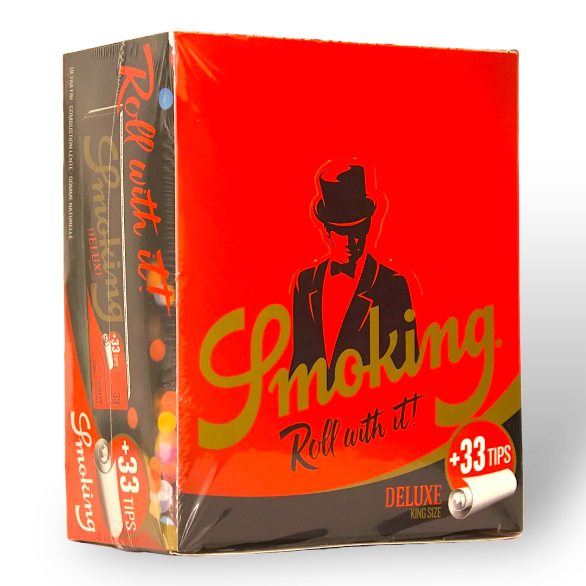 Smoking - King Size - Deluxe - Schwarz mit Tipps
