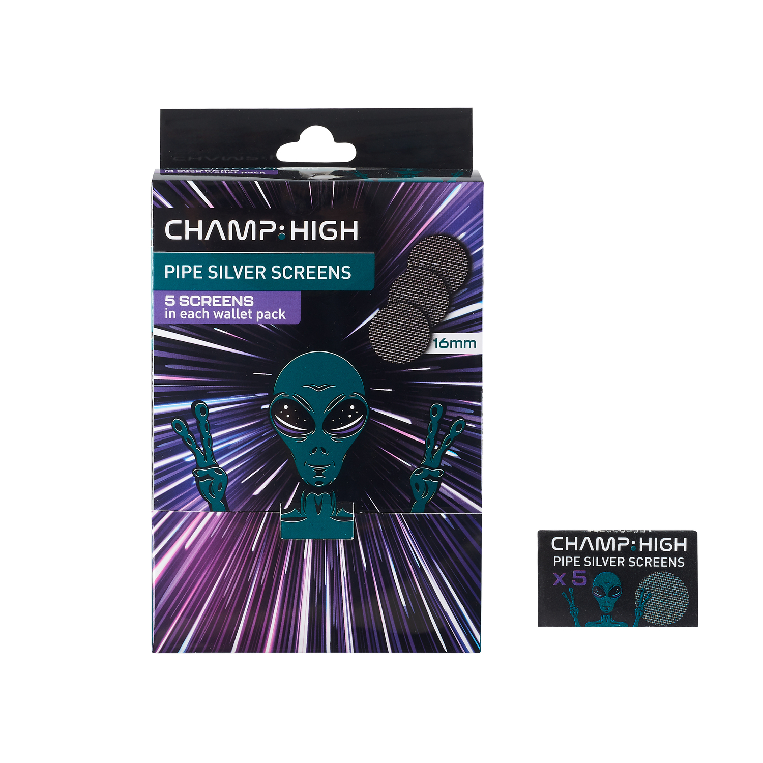 Champ High - Pipe Silver Sieb 16mm