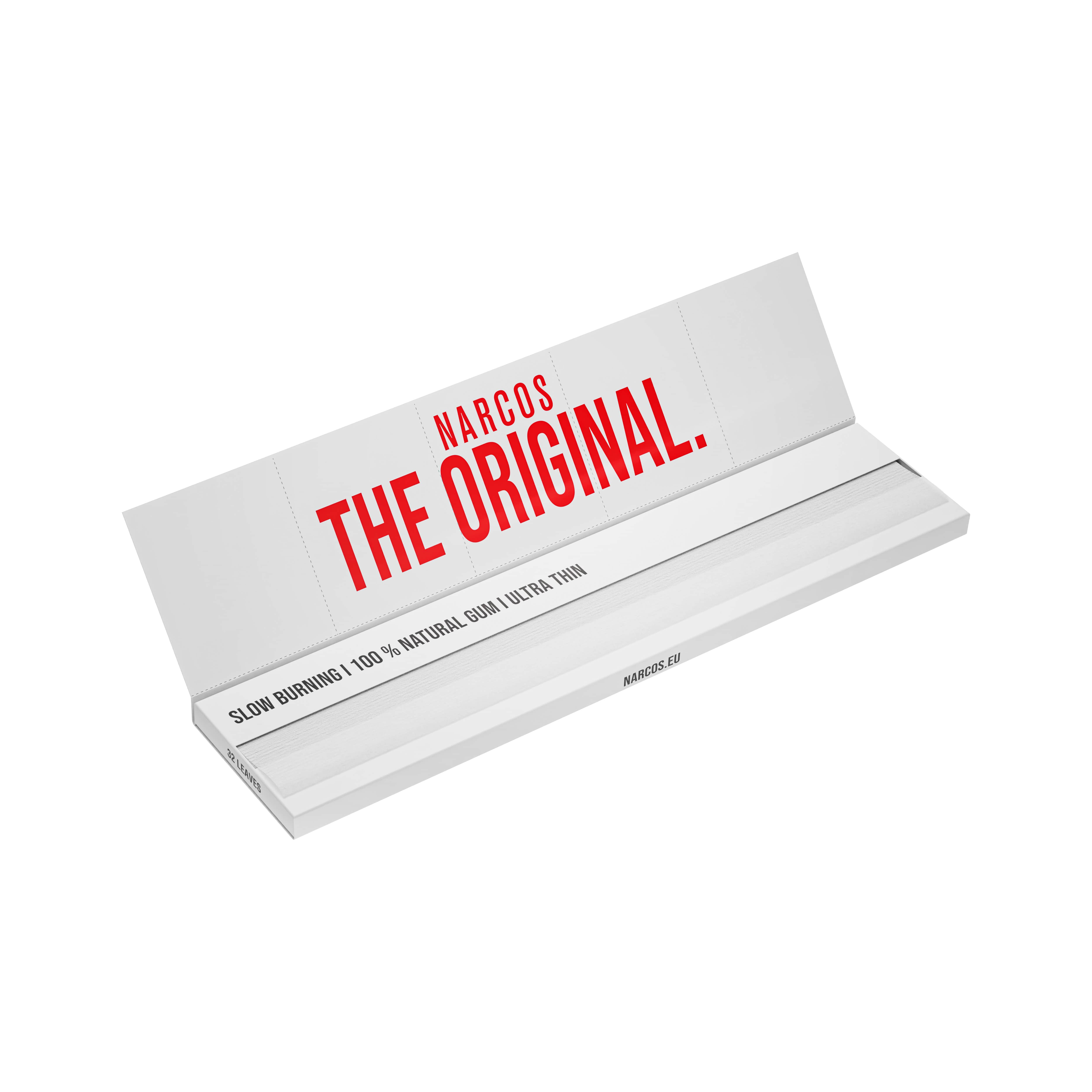 Narcos - Kingsize Slim White - 50 Hefte à 32 Blatt 4971