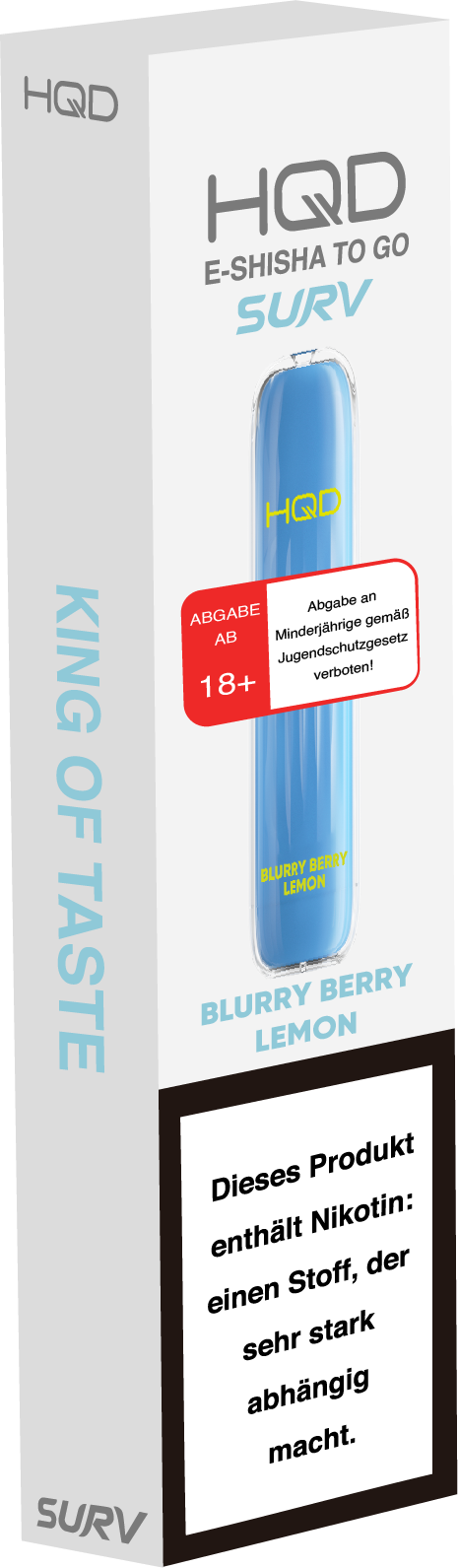 HQD Surv - E-Shisha - 600 Züge - Blurry Berry Lemon
