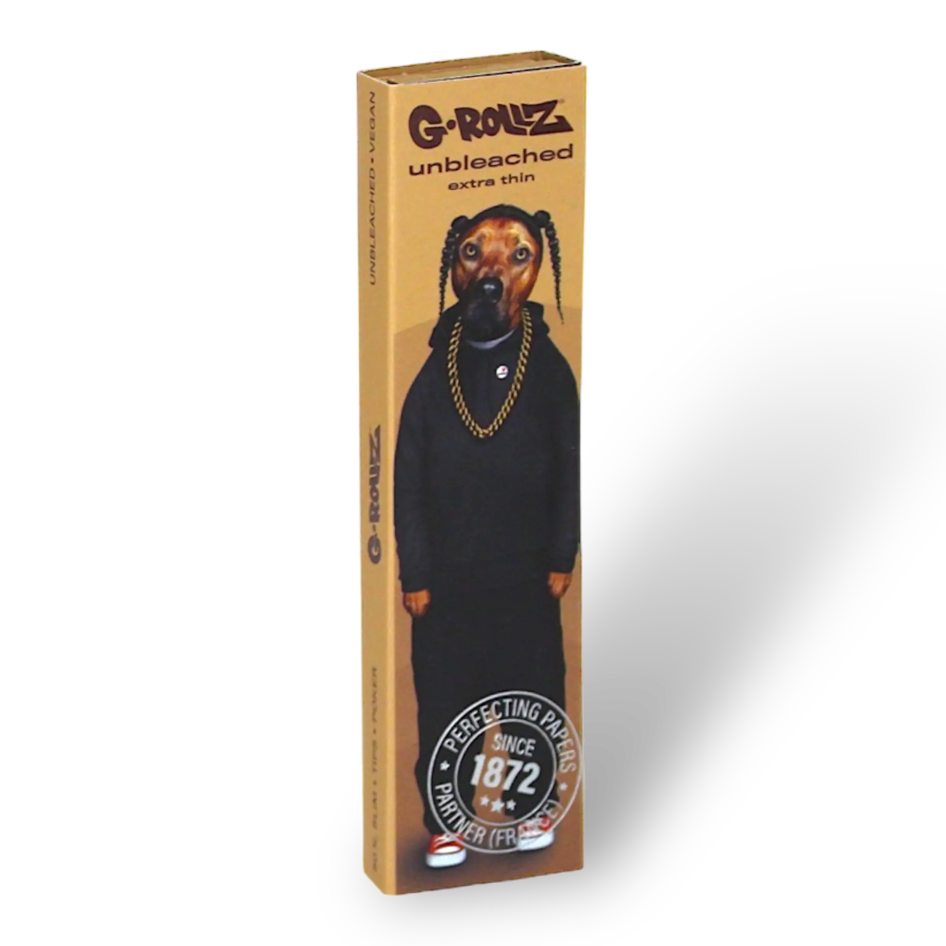 G-Rollz - Pets Rock Rep Unbleached KS Slim Papers + Tips