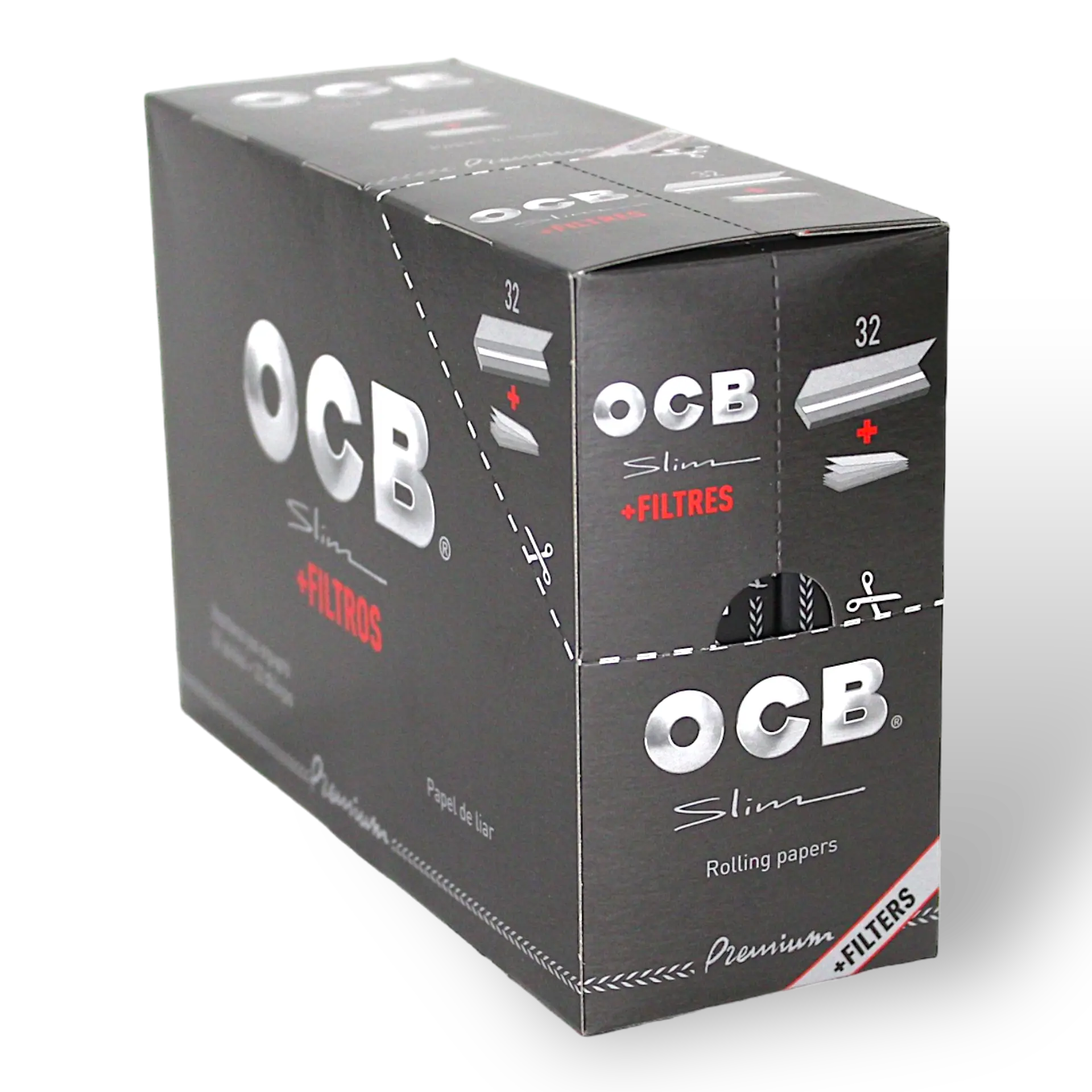 OCB - Schwarz - Slim mit Tips