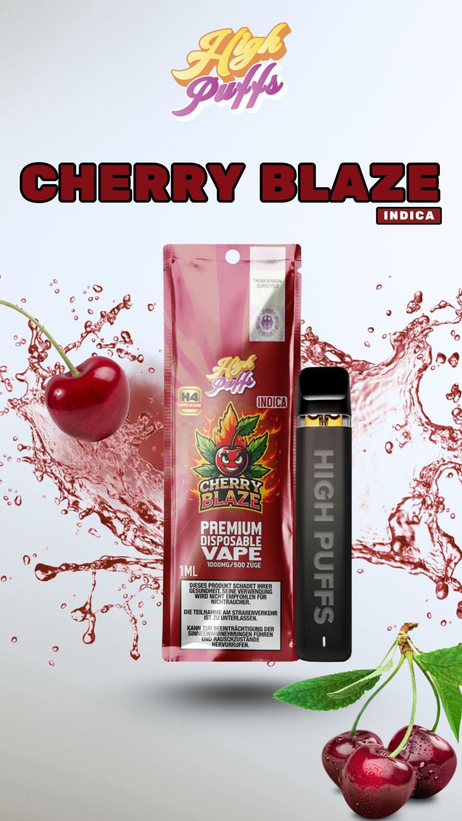 High Puffs - H4-Vape -  Cherry Blaze