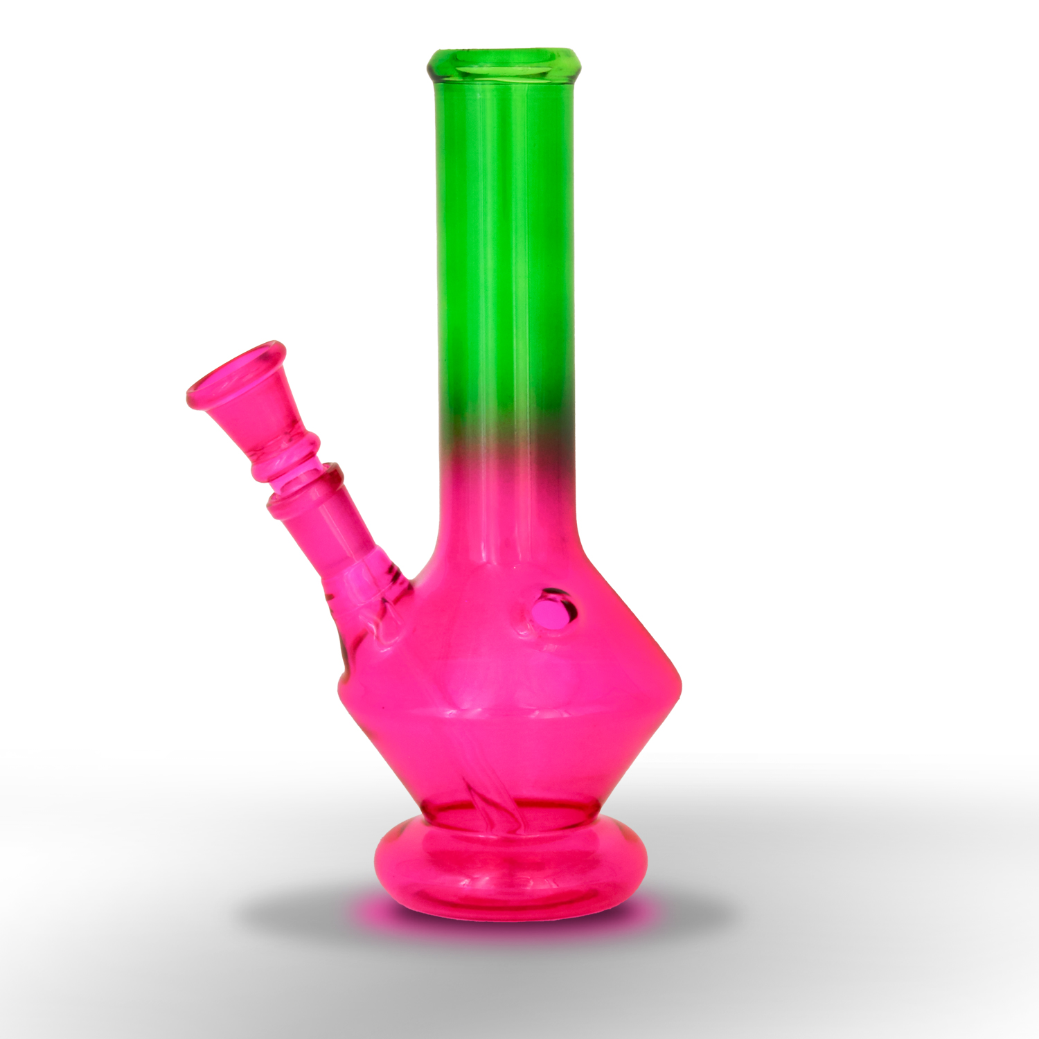 Gl.Bong 22cm.14,5mm. LILA/Grün.