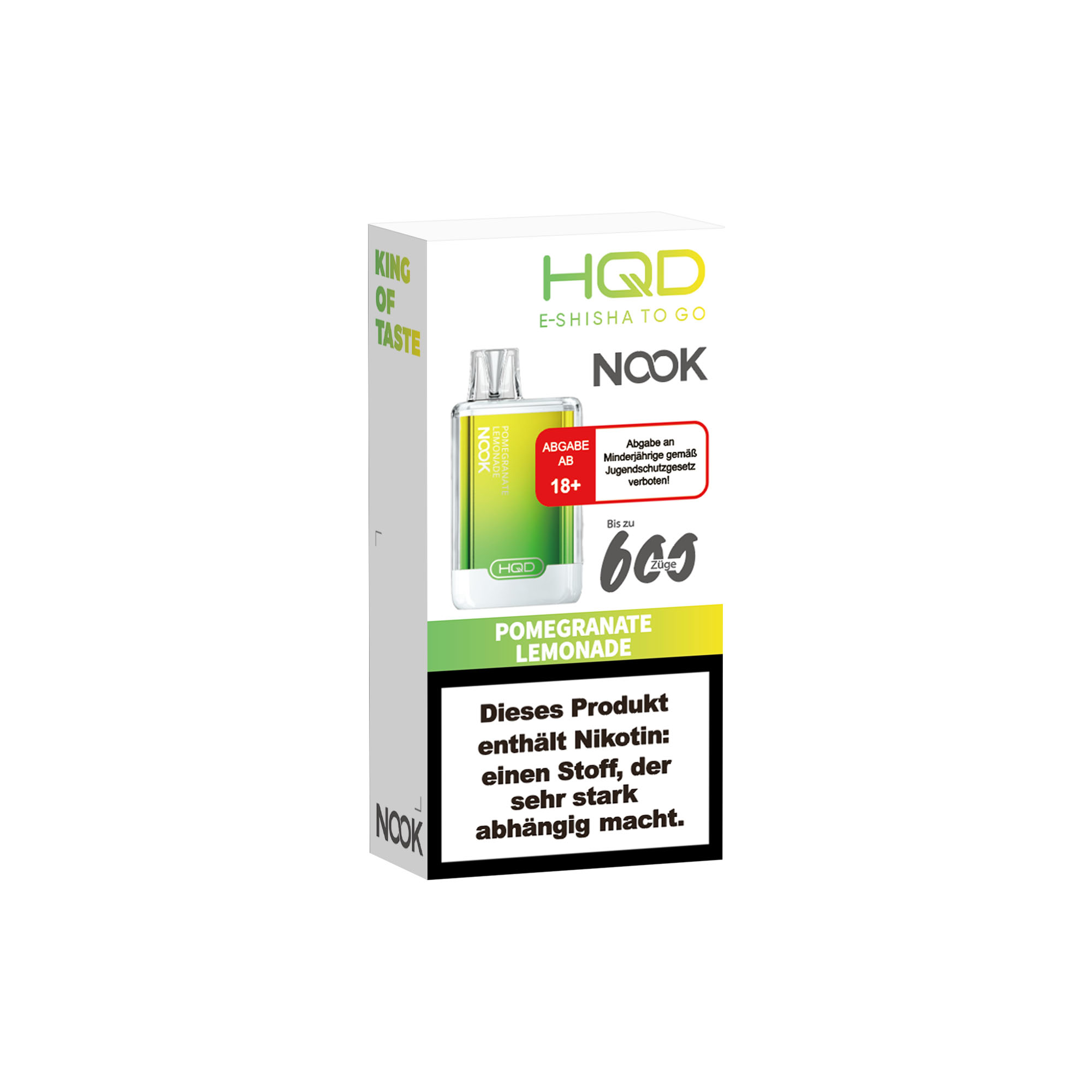 Hqd Nook - E-Shisha 600 Züge - Pomegranate Lemonade