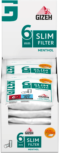 Gizeh - Slim Filter - Menthol - 6mm
