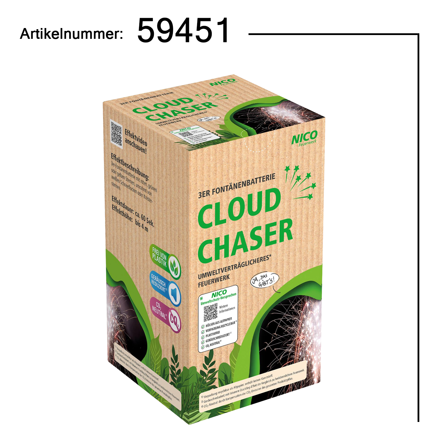 Cloud Chaser, 3er-Fontänenbatterie