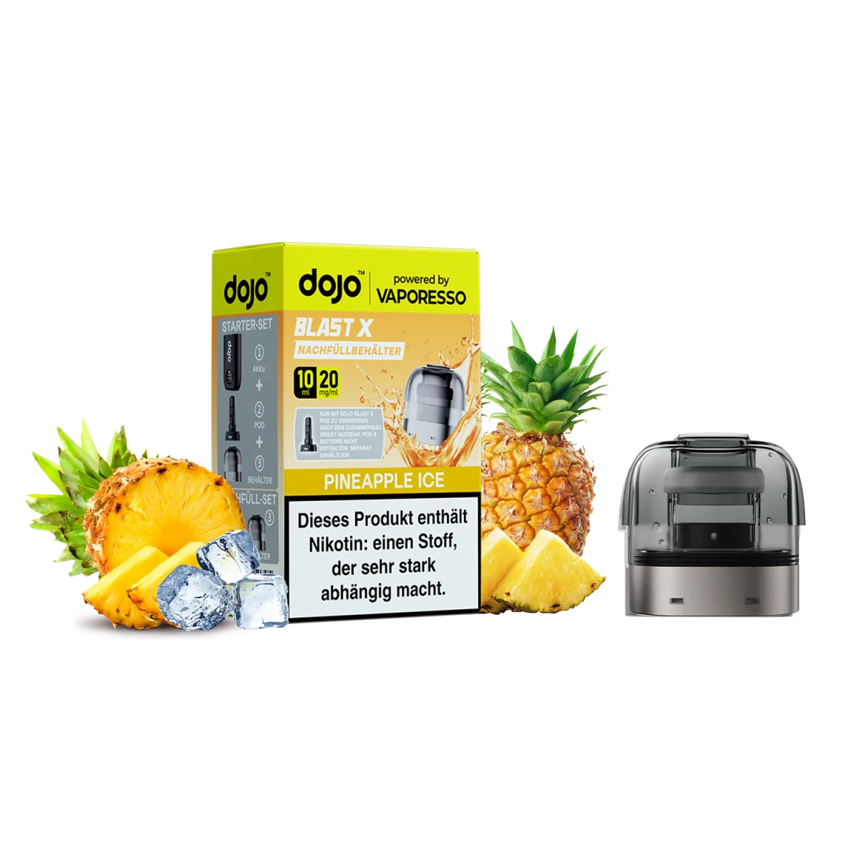 Dojo Blast X - Refill Container 20mg/ml - Pineapple Ice