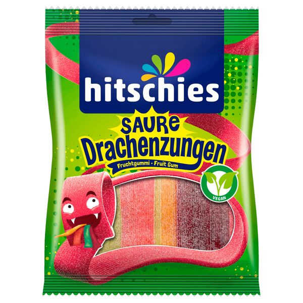 Hitschies - Vegan - Saure Drachenzungen Fruchtgummi