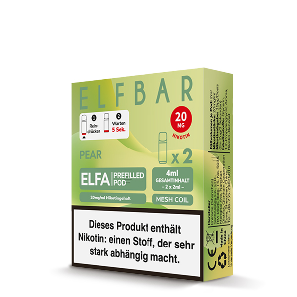 Elfbar - Elfa Prefilled Pod 2x2ml - Pear