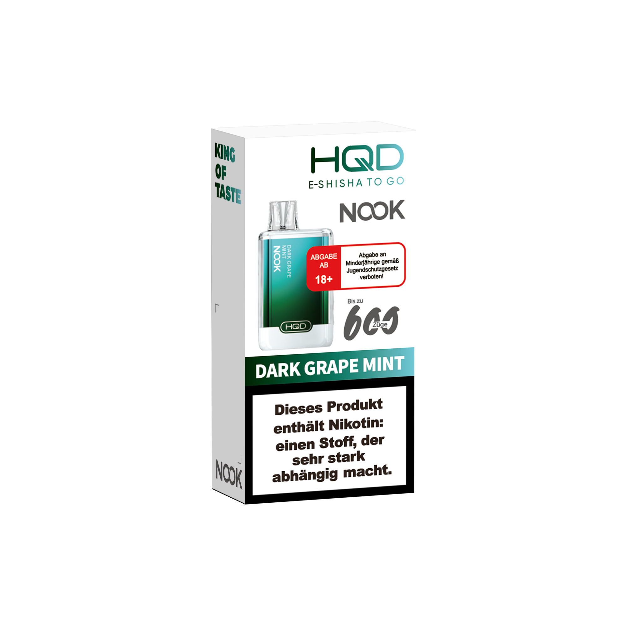 Hqd Nook - E-Shisha 600 Züge - Dark Grape Mint