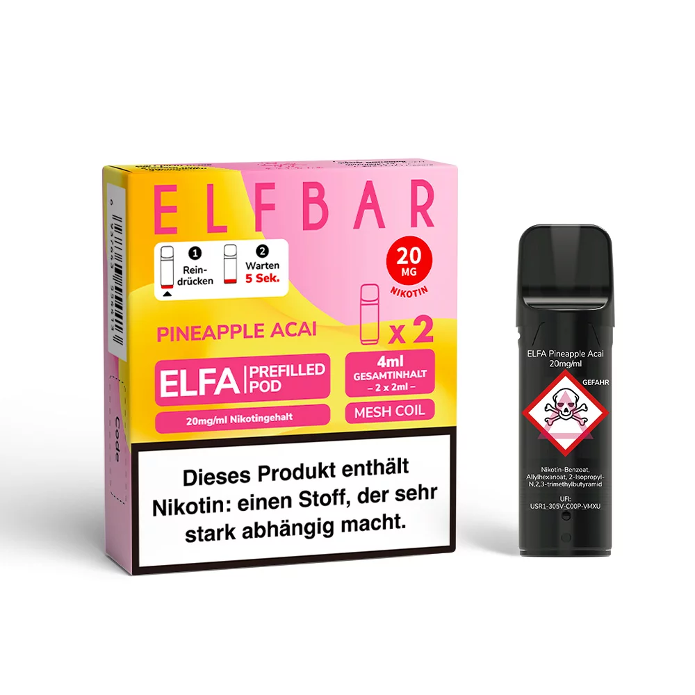 Elfbar - Elfa Prefilled Pod 2x2ml - Pineapple Acai