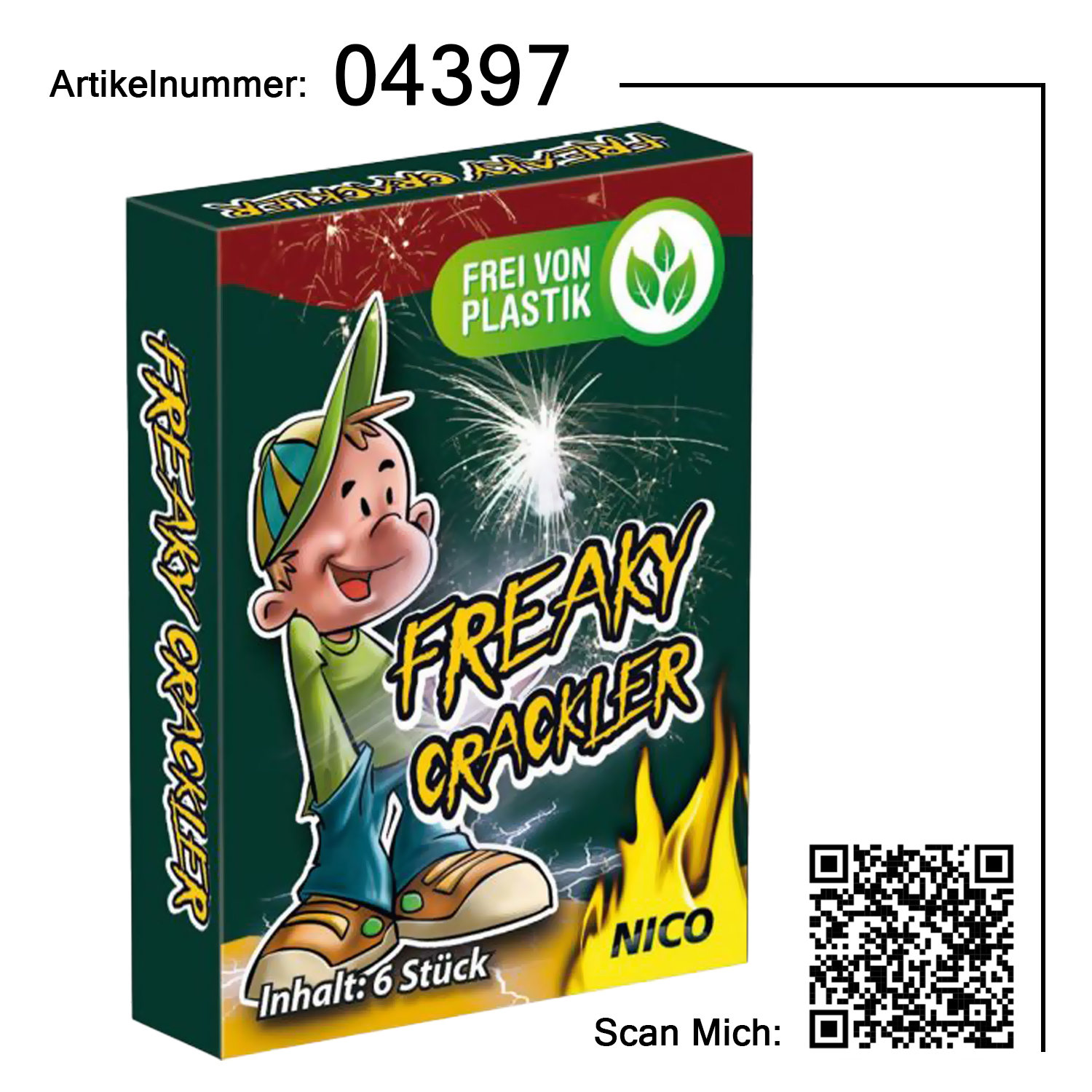 Freaky Crackler, 6er-Schtl. im Display