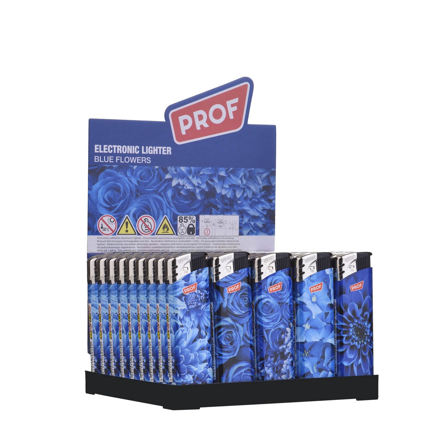 Prof - Feuerzeuge - Blue Flowers