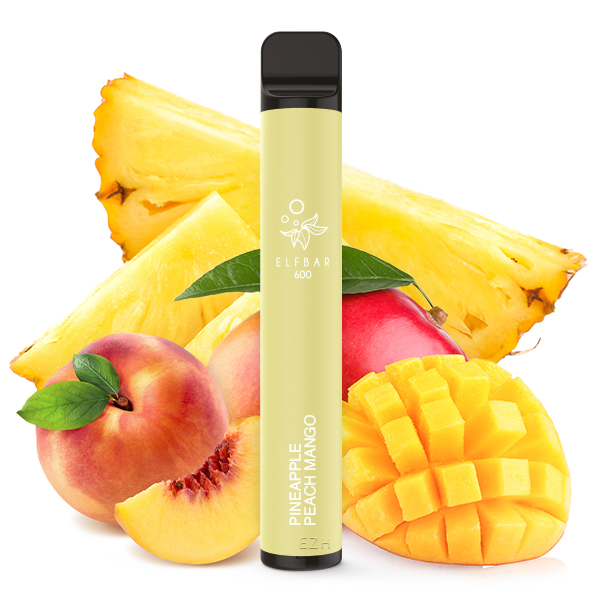 Elfbar E-Shisha - 600 Züge - Kindersicherung - Pinneapple Peach Mango