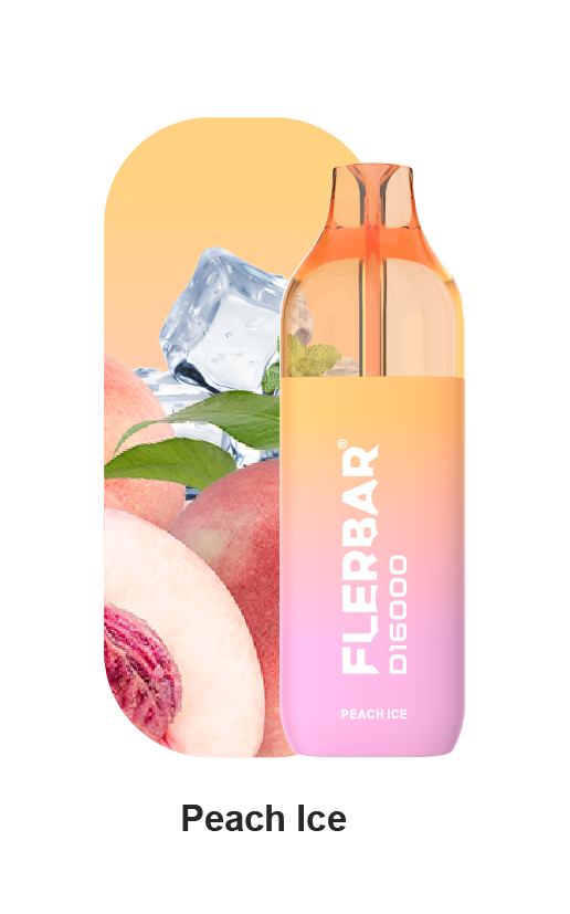 Flerbar - E-Shisha- Bundle - D16000 - Peach Ice