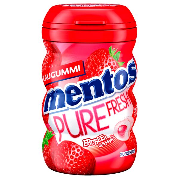 Mentos - Gum Pure Fresh Erdbeere - ohne Zucker