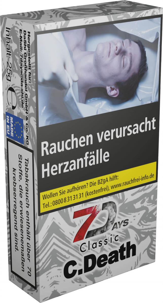 7 Days Tobacco 25g - Cold Death