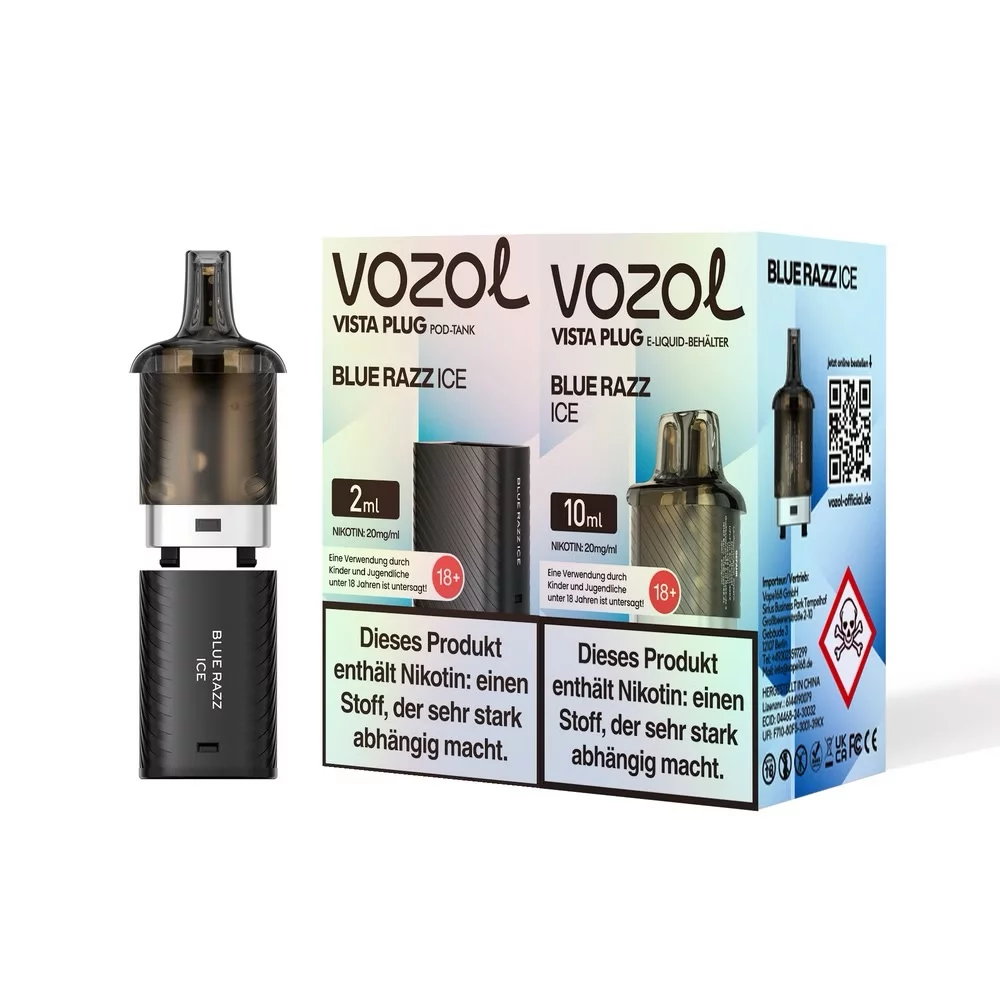 Vozol -  Vista Plug Pod Bundle - Blue Razz Ice