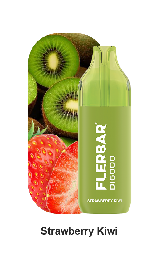 Flerbar - E-Shisha- Bundle - D16000 - Strawberry Kiwi