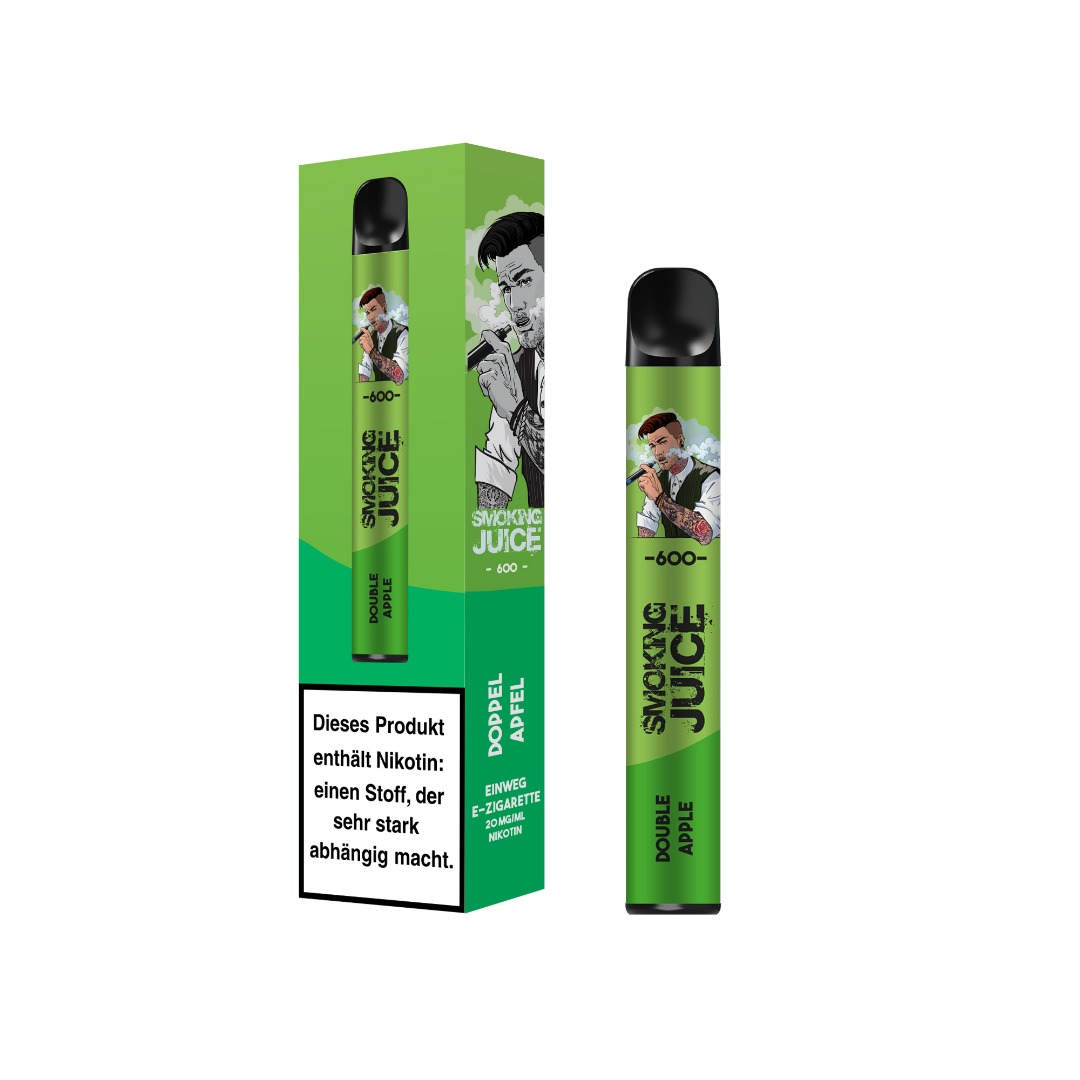 Smoking Juice - E-Shisha - 600 Züge - Double Apple