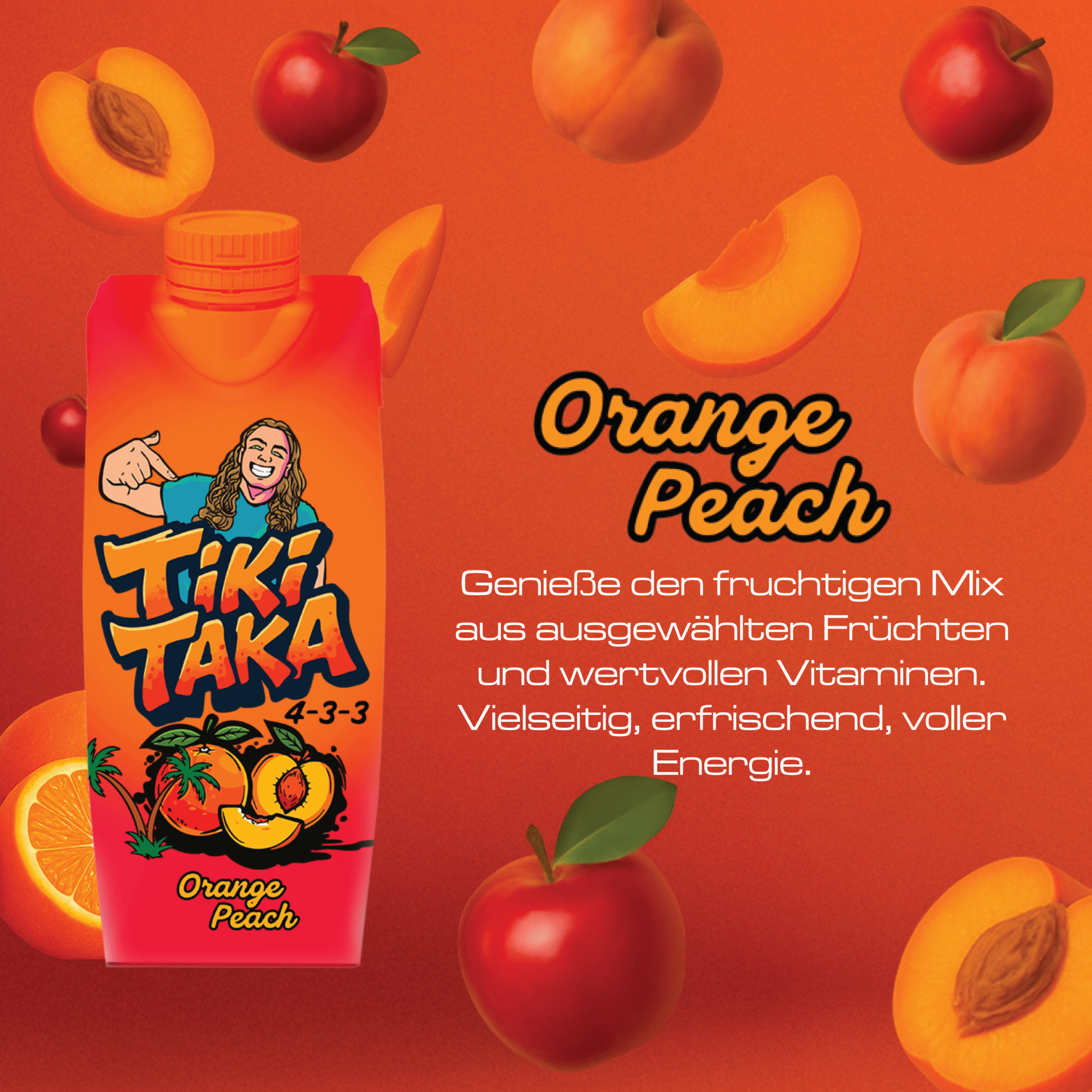 Tiki Taka - By Haaland - Orange & Peach 500ml