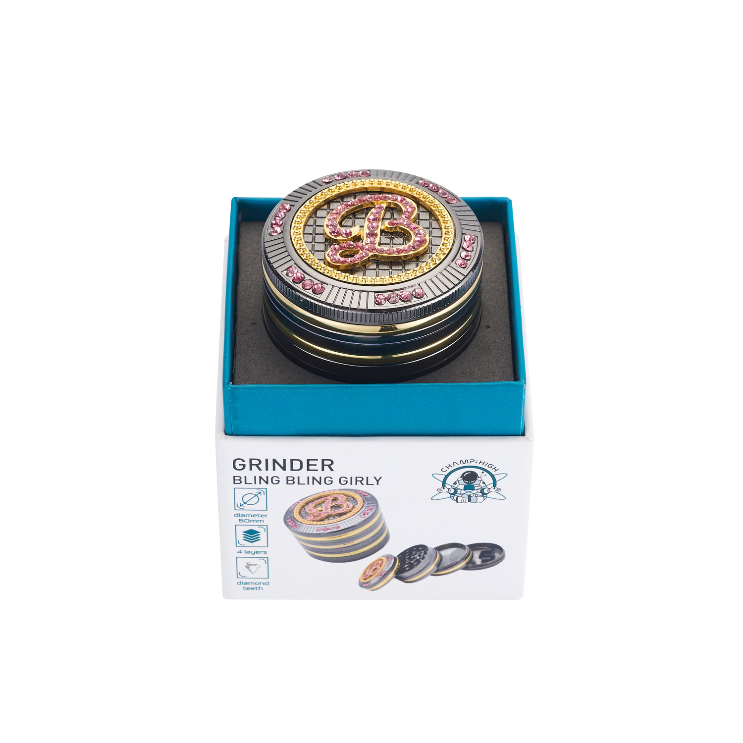 Champ - High Grinder - Bling Bling Girly 50mm