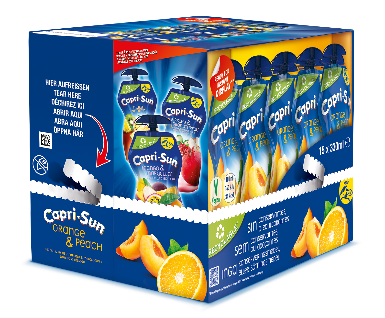 Capri-Sun - Orange & Peach 15x330ml