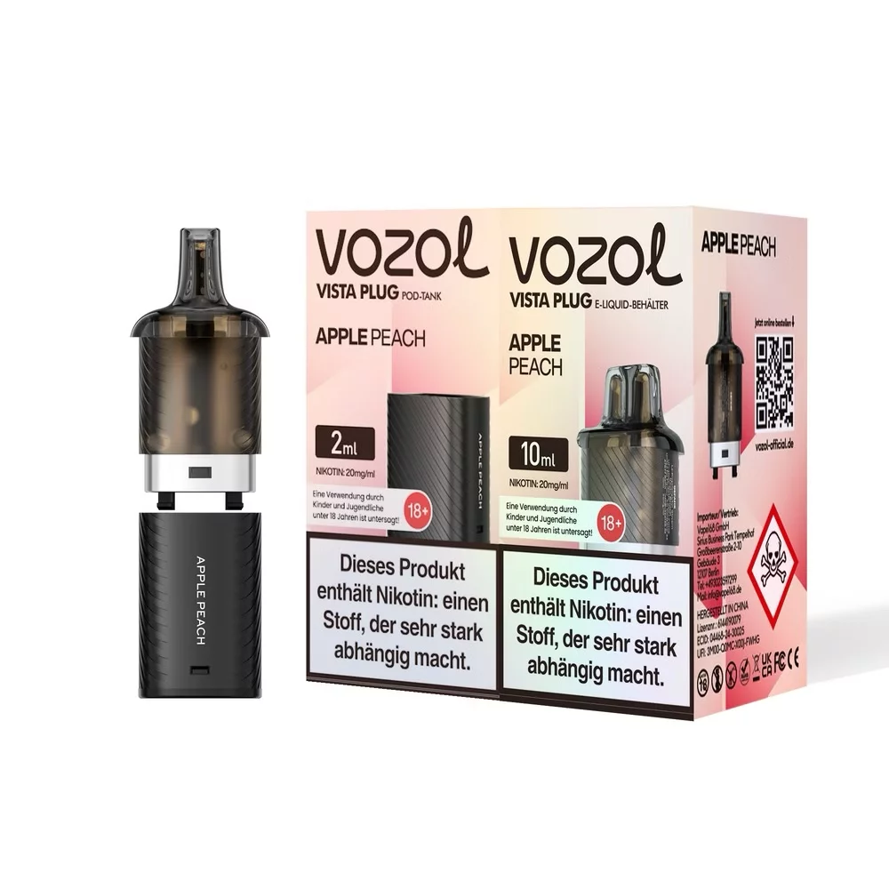 Vozol -  Vista Plug Pod Bundle - Apple Peach